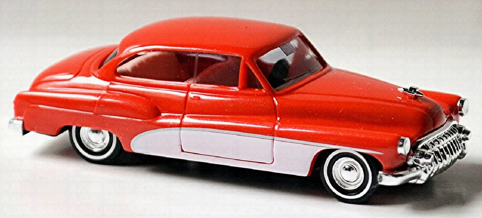 Buick '50 Deluxe Super! Serie 50 Berlina 1953-58 Rosso + Bianco 1:87 Busch 44720 - Immagine 3 di 4