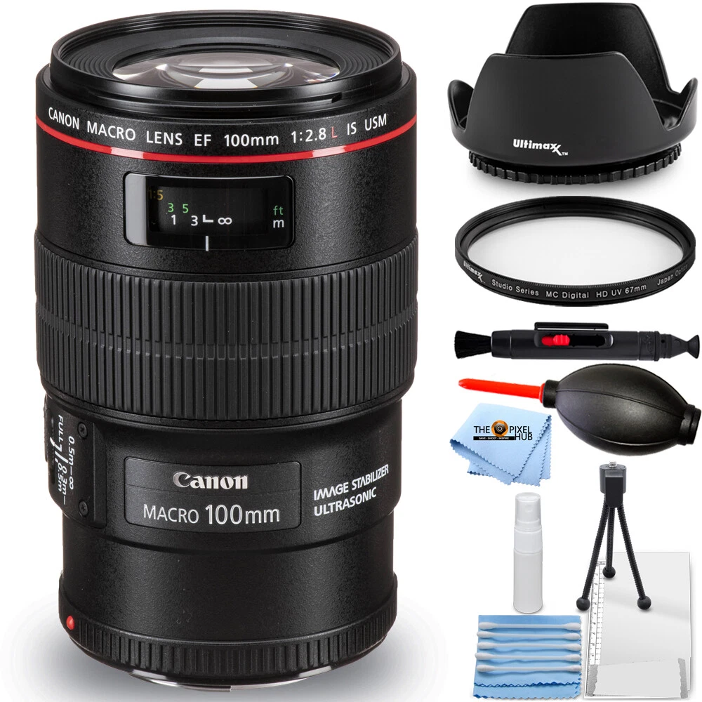 Canon EF 100mm f/2.8 USM Macro Auto Focus Lens - USA Warranty