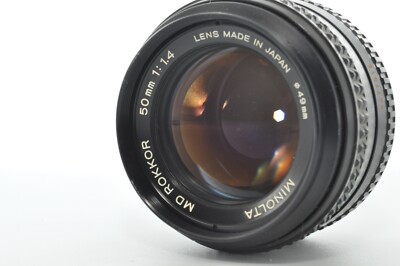 【美品】MINOLTA MD ROKKOR 50mm f1.4 Ex+++++】Minolta MD Rokkor 50mm f/1.4 Manual Focus Standard Lens