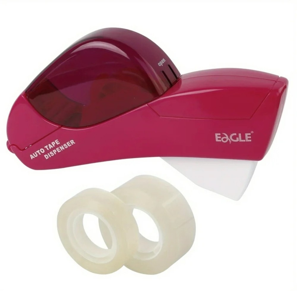 Eagle Automatic Tape Dispenser Single Hand with 2 Tapes Included