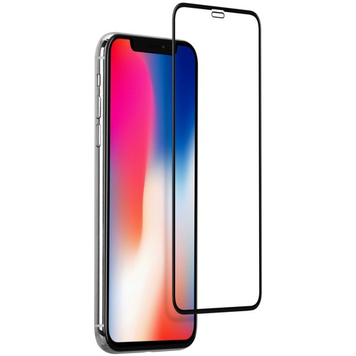 Pour IPHONE Film Vitre Verre Trempé Transparent Couverture COMPLÈTE NOIR - Photo 8 sur 8