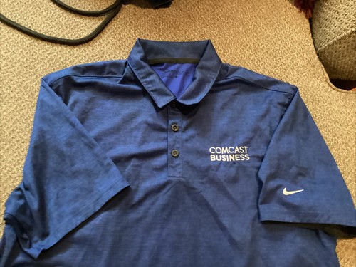 Comcast Business Nike Golfshirt Herren L Top Zustand Blau