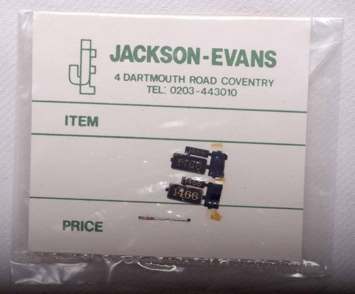 Jackson-Evans 00 Scale GWR Etched Brass Number Plates 1466 | Condition: New