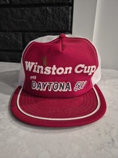 Nascar Winston Cup 1990 Daytona 500 Meshback Snapback Trucker Hat Vintage Mesh