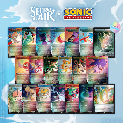 MTG Secret Lair x Sonic the Hedgehog: Complete *FOIL* Set *FAST