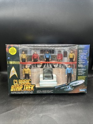 1993 Playmates Classic StarTrek Bridge Crew Figure Set Boxed Limited Edition New