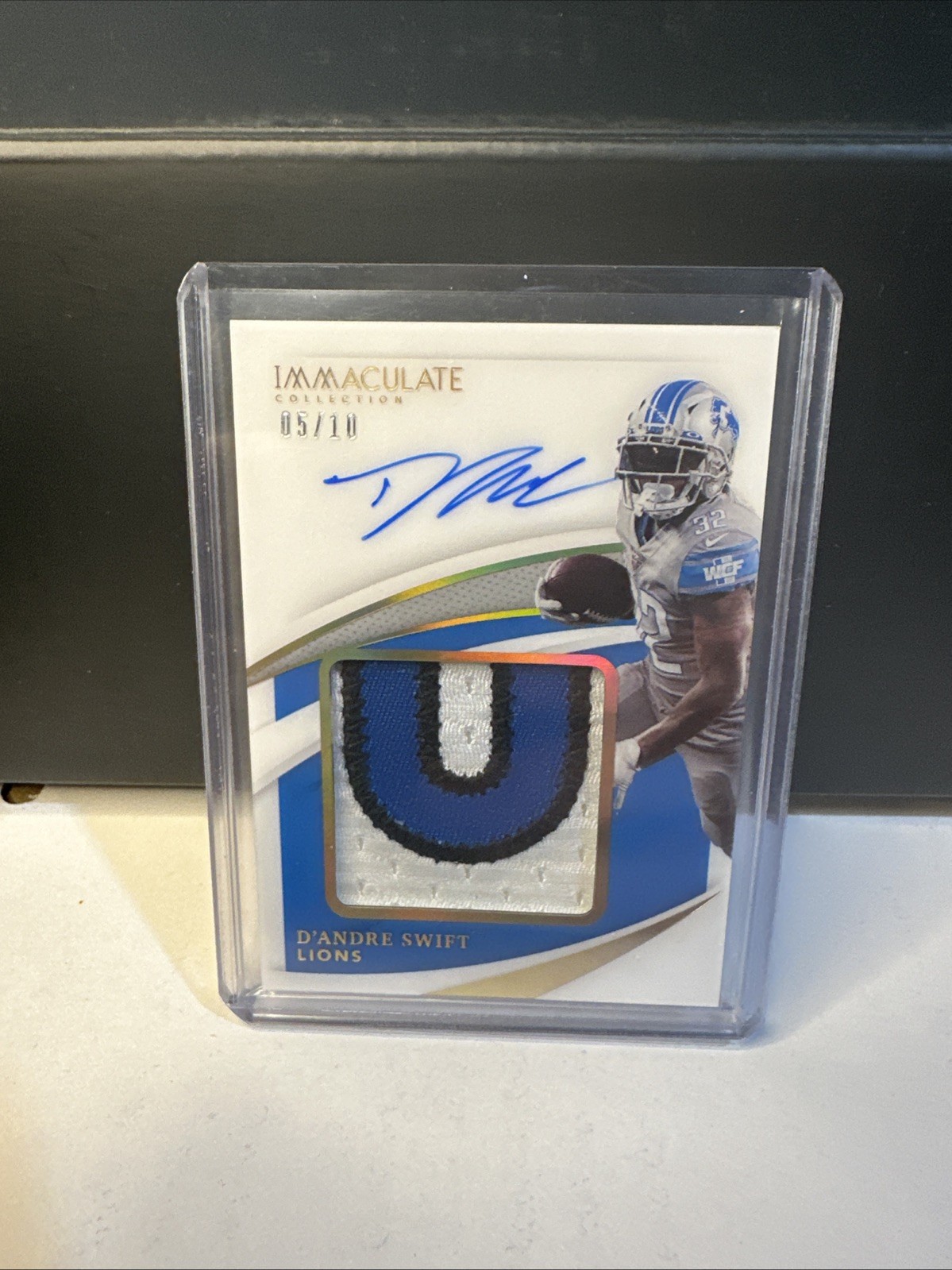 2020 Panini Immaculate Collection D'Andre Swift Rookie Patch Auto /10