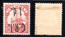 -GERMANY SAMOA BRITISH BESETZUNG Sc.3 K.Cv.2000€ MH SIGNED