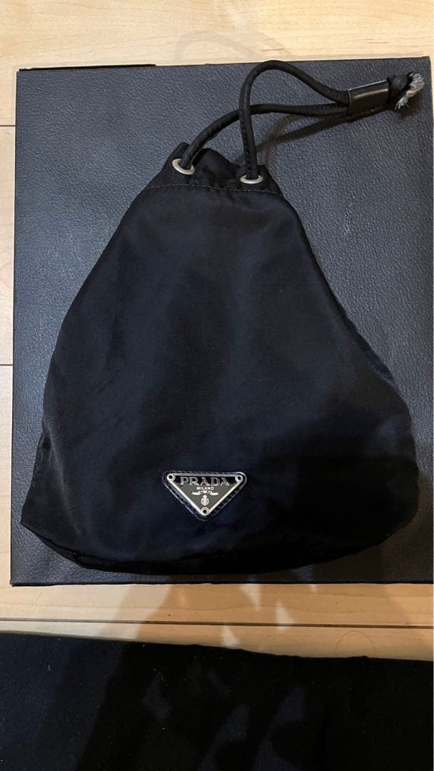 [Authentic] PRADA Drawstring Accessory Pouch Nylo… - image 2