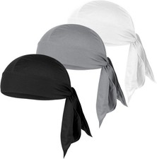 Skull Cap Bandana, Breathable Quick Dry Sweat Wicking Headwrap for Cycling Runni