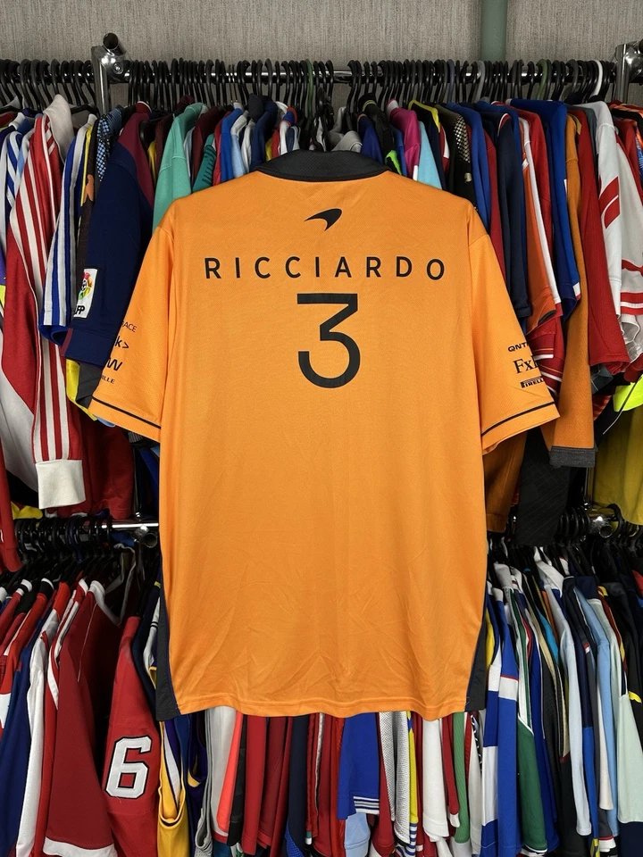 Camiseta del equipo McLaren Fórmula 1 para hombre XLarge F1 Racing Polo Ricciardo 3 Jersey Talla XL Foto 2 de 4