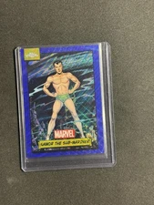 2024 Topps Chrome Marvel #124 Namor the Sub-mariner Blue Wave Refractor