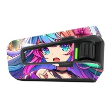 For Cardo Packtalk Edge Neo Pro Stickers Matte Wrap Decals Anime Colorful Girl