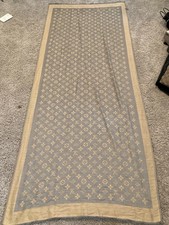 Louis Vuitton Monogram Shine Shawl Brown/Beige Silk Wool — listing 2