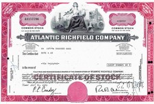 Atlantic Richfield Company, 1972 (10.000 Shares $5)