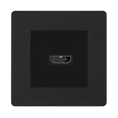 BG Evolve Matt Schwarz PCDMBHDMI1B 1 Gang Single HDMI Buchse