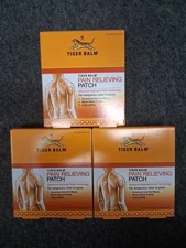 3 Packs of 5 Tiger Balm Pain Relieving Patches 15 ct TOTAL