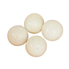 Sardonyx Gemmy Round Beads 18mm White 4 Beads