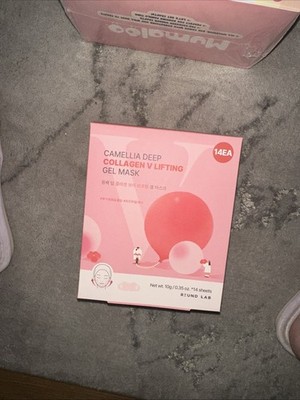 4pcs Round Lab Camellia Deep Collagen V Lifting Gel Mask K-Beauty