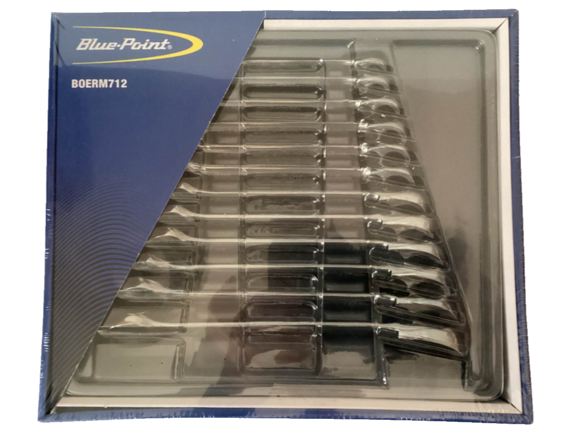 Blue Point 工具 ハンドツール ラチェットコンビセット BOERMS0712 シルバー BLUE POINT By SNAP ON 12 Piece Metric Ratcheting Chrome Wrench Set