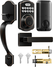 TEEHO TK001H Keyless Entry Door Lock Set for Front Door, Oil-Rubbed Bronze ANS