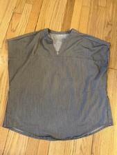 Fabletics Unisex Medical Scrub Set 2-Piece Solid Gray Top L Jogger XL