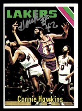 1975 Topps Basketball #195 Connie Hawkins Signed Autograph (no COA)