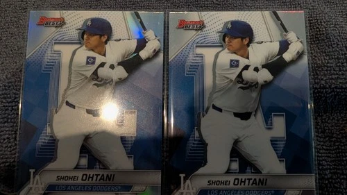2025 Bowmans Best Shohei Ohtani Refractor & Base Card LA Dodgers #46