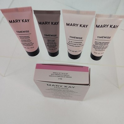 Mary Kay TimeWise Miracle Go Set Normal Dry Skin 4 Piece Travel NEW Exp 2026
