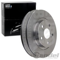 2X Eurobrake Bremsscheiben 290Mm Voll Hinten Passend FÜR Toyota Avensis |
