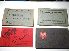 4 Antique European Postcard Albums