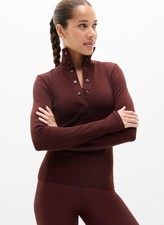 Athleta flurry seamless henley 769351 Free Shipping 