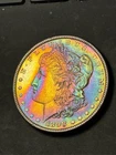 1898 Morgan Silver Dollar Rainbow Toning Nice Eye Appeal 90% Silver