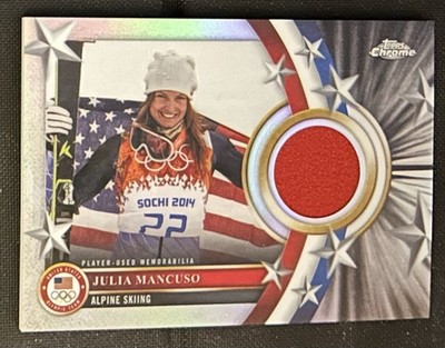 2026 Topps Chrome Olympic Team USA Memorabilia Pieces Julia Mancuso #USM-JU