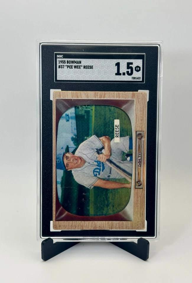 1955 Bowman "Pee Wee" Reese #37 Brooklyn Dodgers SGC 1.5 FR - Image 3 of 3