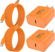 Iphone 17 16 15 Charger Fast Charging, 40W USB C Charger Block and Cable Appl