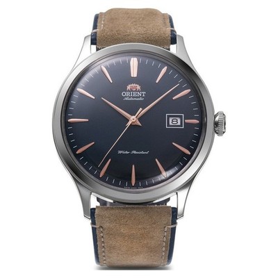 Orient Bambino RA-AC0P02L10B   Herrenuhr, elegant, 42 mm, Edelstahl, Garantie: 3