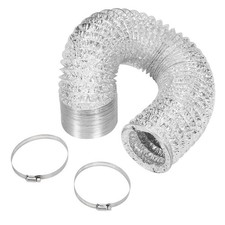 Aluminium Foil Flexible Ducting Hose Flex Duct Tumble Dryer Ventilation 4" 5" 6"