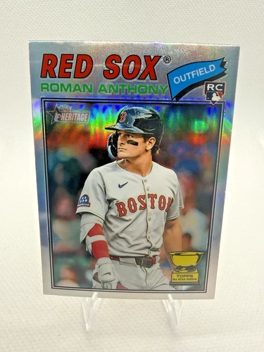 ROMAN ANTHONY SP Chrome Refractor Rookie Card Red Sox - 2026 Topps Heritage #86