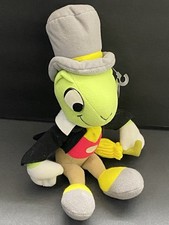 Jiminy Cricket Vintage 10  Seated Plush 1980s Disneyland Original Disneyworld