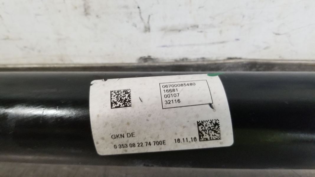 17 2017 MASERATI GHIBLI 3.0L FRONT DRIVESHAFT 6700085480