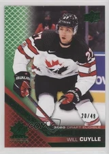 2022 Team Canada Juniors Prospectus Momentous Electric Green /49 Will Cuylle