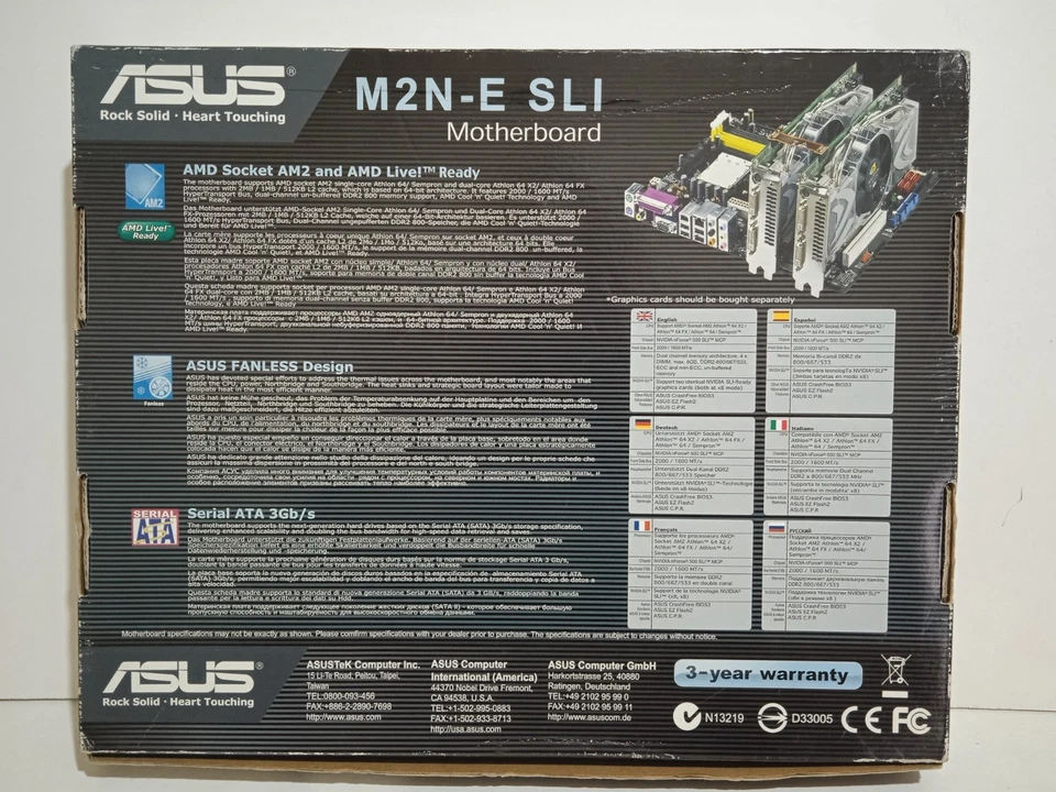 Asus M2N-E SLI - Socket AM2, Nvidia nForce 500, DDR2, COMPLETA, NO FUNCIONA¡¡¡ - Imagen 4 de 4