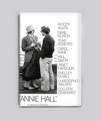 ANNIE HALL (1977) - 2''x3'' MOVIE POSTER MAGNET (woody allen vhs comedy