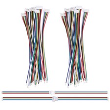 10 Pairs 1.25mm 6PIN Micro Male Female Connector Plug with 28 AWG 100mm Wire