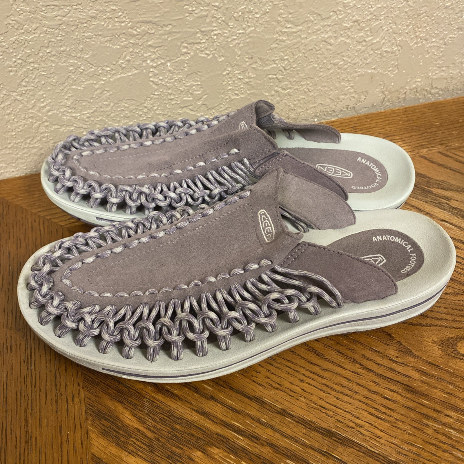 KEEN sandalo donna Uneek slide mulo brindle piuma grigio taglia 10 5 slides