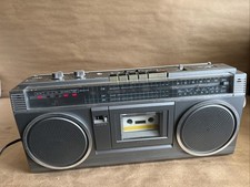 Vtg JVC RC-373JW Radio Cassette Recorder Cord Tested Works Good.