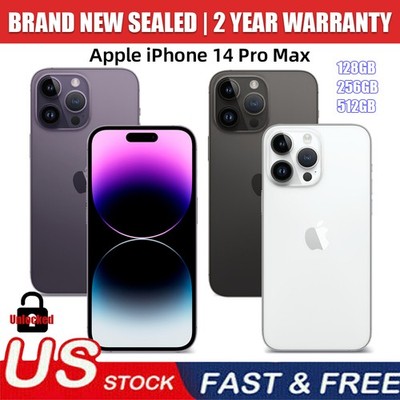 NEW SEALED APPLE IPHONE 14 PRO MAX 128/256G 512G FACTORY UNLOCKED FAST Delivered