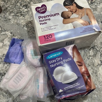 LOT of Stay Dry Nursing Pads - Lansinoh and Parent's Choice