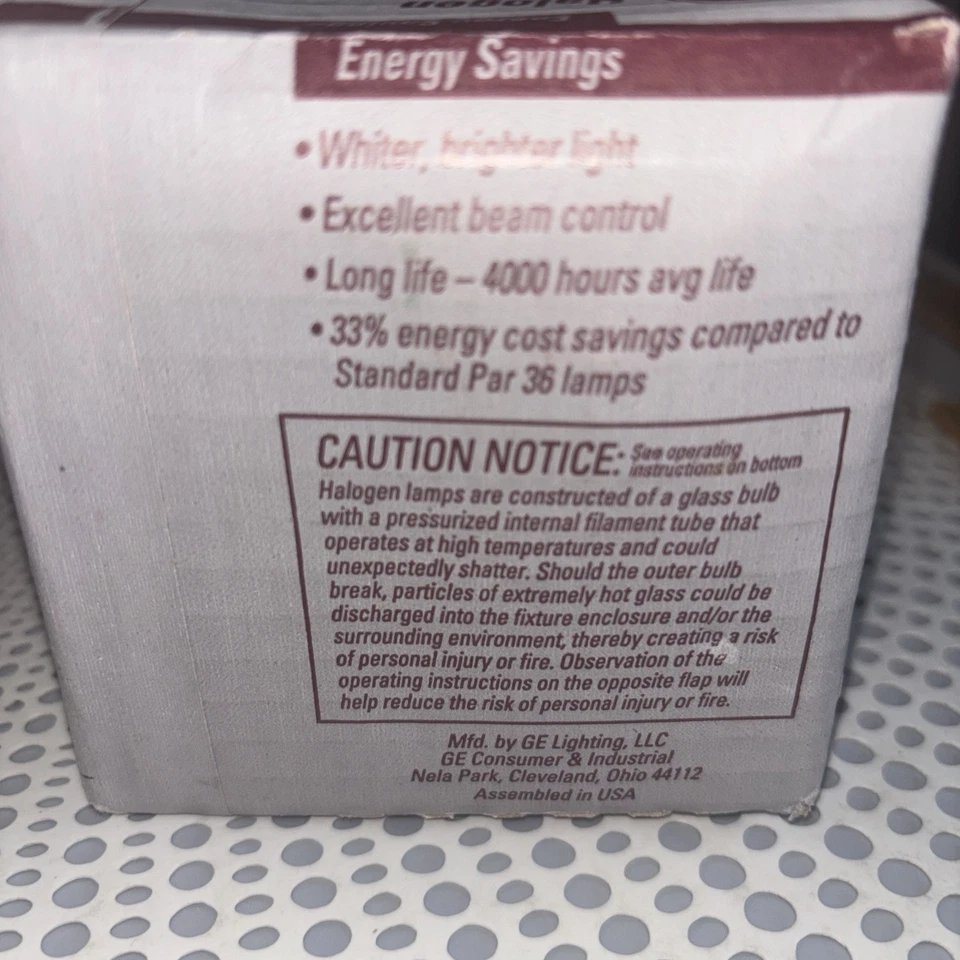 Lot Of 2 GE Performance Plus Wide Flood 35 Par 36/WFL/H Energy Savings 19877 - Image 3 of 3